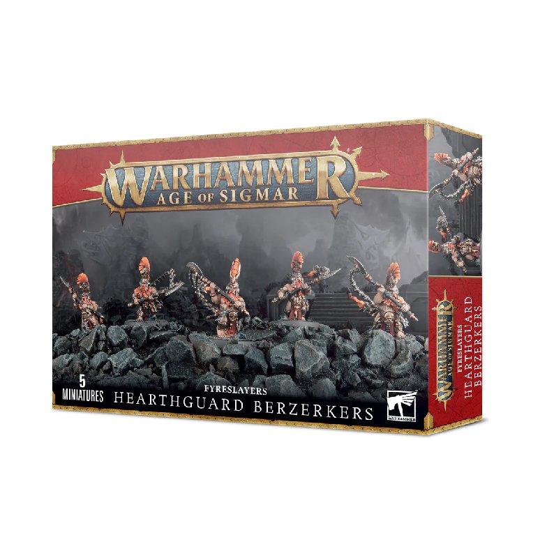 Warhammer Age of Sigmar Fyreslayers Hearthguard Plastic Kit - 5 Miniatures