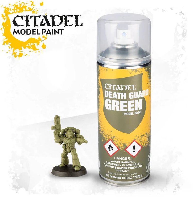 Citadel Death Guard Green Spray Primer, 400ml Aerosol Can
