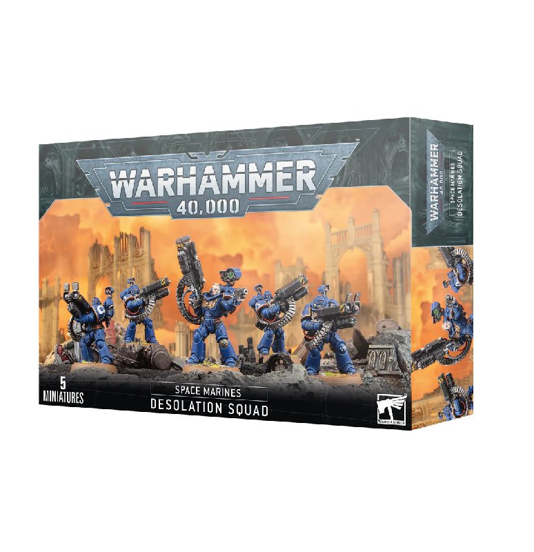 Warhammer 40,000 Space Marines Desolation Squad Box Set with 5 Miniatures