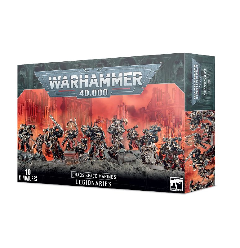 Warhammer 40,000 Chaos Space Marines Legionaries Box Set - 10 Multi-part Plastic Miniatures