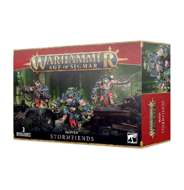 Warhammer Age of Sigmar Skaven Stormfiends Multi-Part Plastic Kit with 3 Models