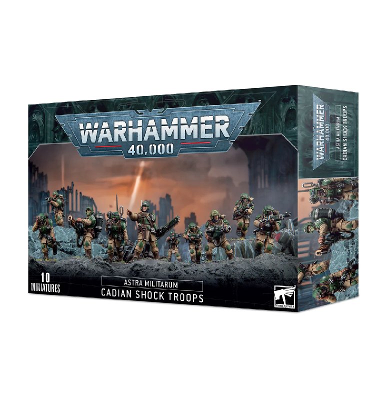 Warhammer 40,000 Astra Militarum Cadian Shock Troops Box Set