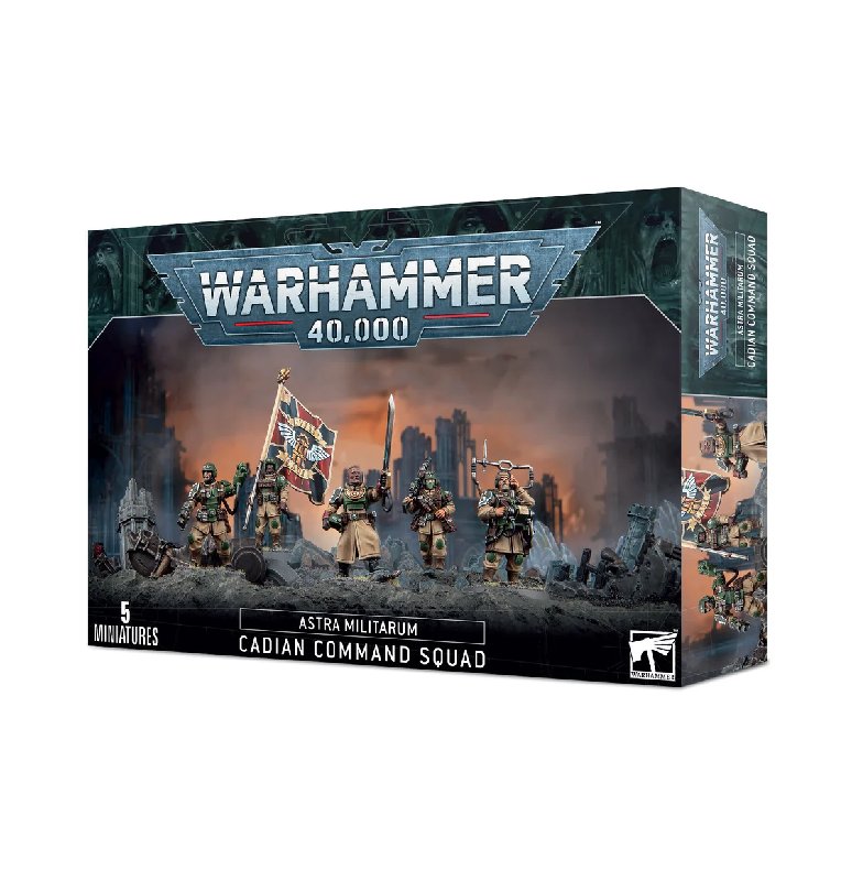 Warhammer 40000 Astra Militarum Cadian Command Squad 2023 Repack