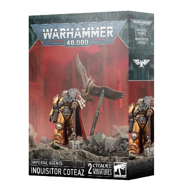 Games Workshop Imperial Agents Inquisitor Coteaz Miniature Kit with Psyber-eagle