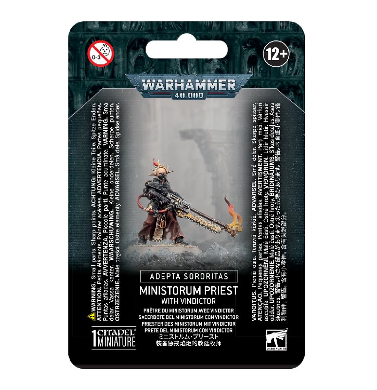 Games Workshop Adepta Sororitas Ministorum Priest with Vindictor Miniature