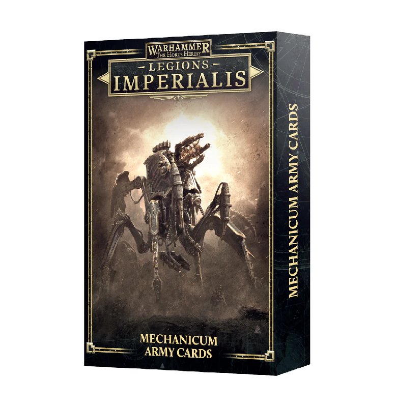 Legions Imperialis Mechanicum and Dark Mechanicum Army List Cards Set