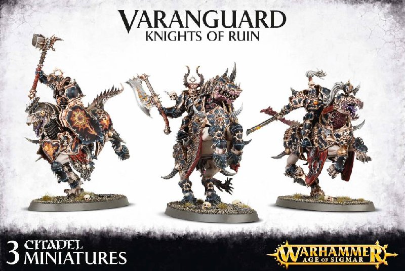 Warhammer Age of Sigmar Slaves to Darkness Varanguard Knights of Ruin 3-Model Kit