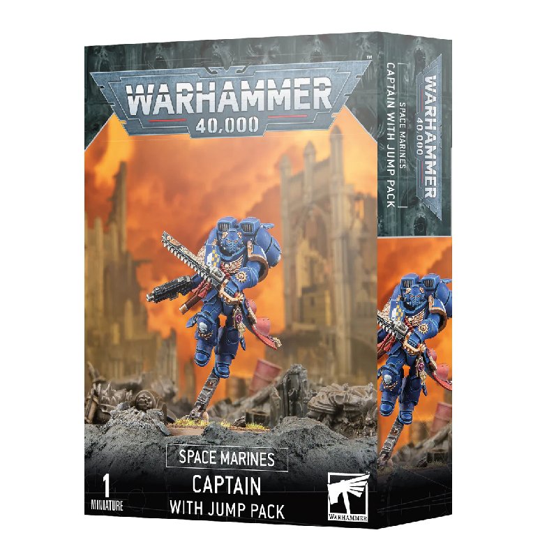 Warhammer 40,000 Space Marine Captain With Jump Pack
