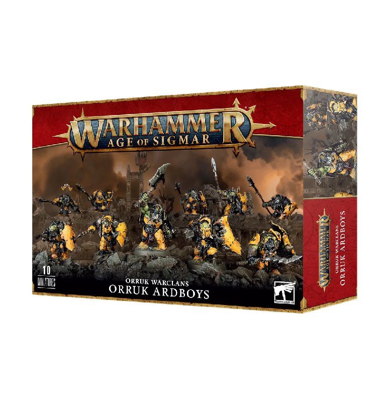 Warhammer Age Of Sigmar Orruk Warclans Orruk Ardboyz 10-Model Set