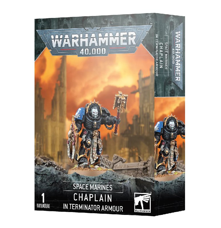 Warhammer 40,000 Space Marine Chaplain in Terminator Armour Plastic Kit