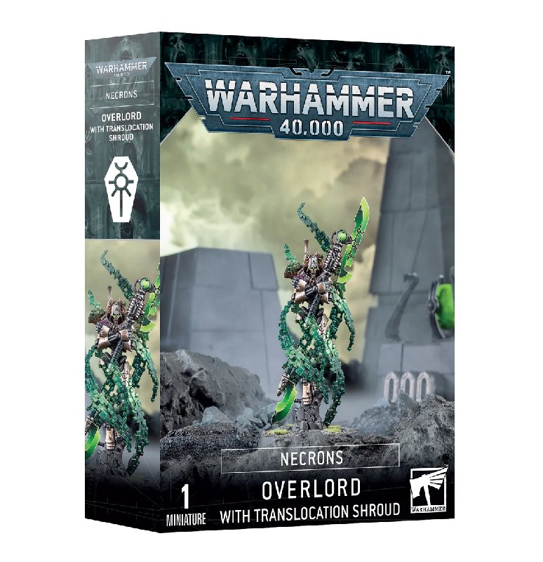 Warhammer 40,000 Necrons Overlord + Translocation Shroud