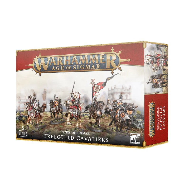 Games Workshop Cities of Sigmar Freeguild Cavaliers Plastic Kit with 5 Knights