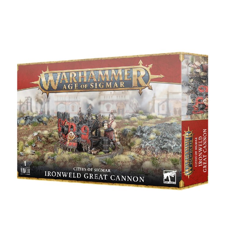 Warhammer Age of Sigmar Cities of Sigmar Ironweld Great Cannon Plastic Kit with 61 Components