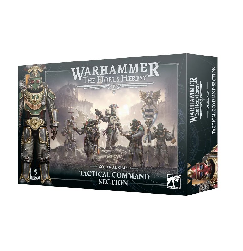 The Horus Heresy Solar Auxilia Tactical Command Section Plastic Kit