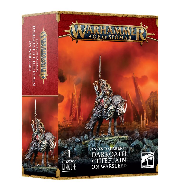 Games Workshop Slaves To Darkness Darkoath Chieftain On Warsteed 32-Part Kit