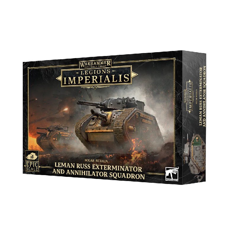 Legions Imperialis Solar Auxilia Leman Russ Exterminator/Annihilator Squadron (8 Tanks)
