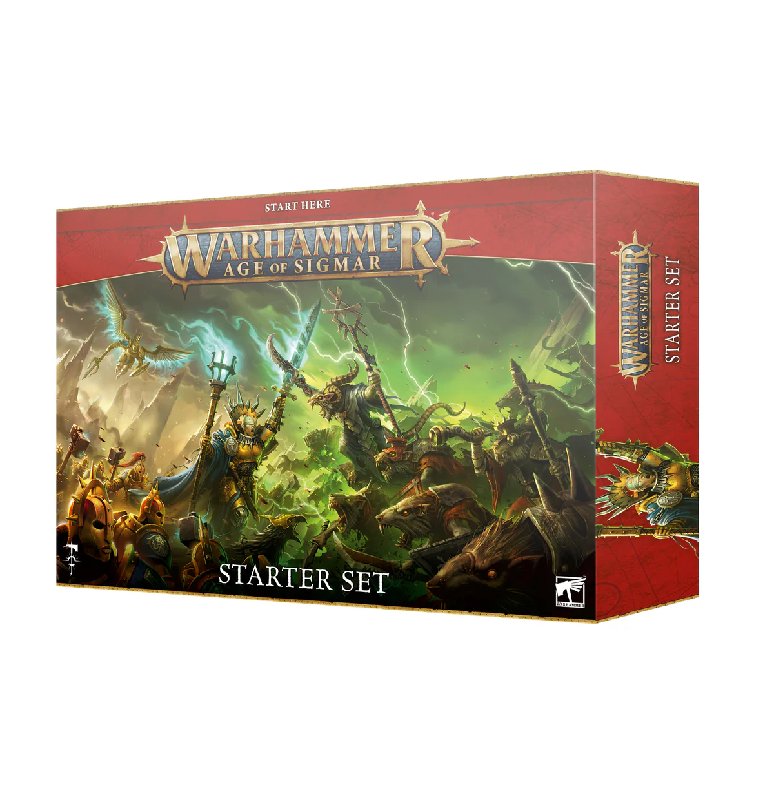 Games Workshop Warhammer Age of Sigmar Starter Set with 35 Miniatures
