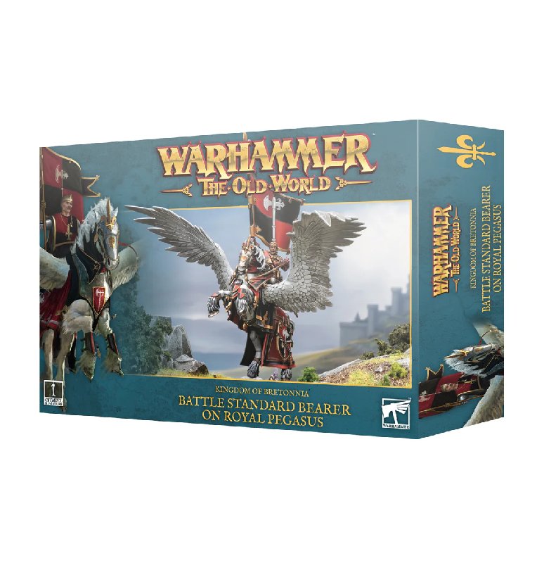 Games Workshop Warhammer The Old World Bretonnia Battle Standard Bearer on Royal Pegasus