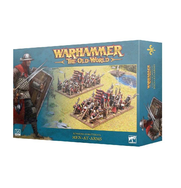 Games Workshop Warhammer The Old World Bretonnian Men-at-Arms 36-Model Plastic Kit