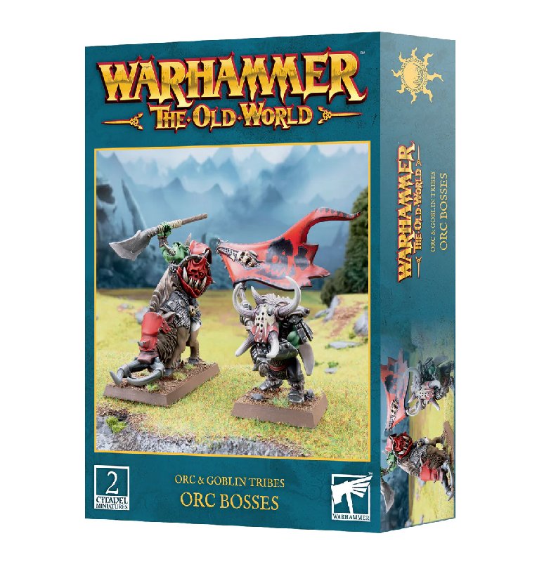 Games Workshop Warhammer The Old World Orc & Goblin Tribes Orc Bosses Miniature Kit