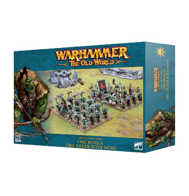 Games Workshop Warhammer The Old World Orc & Goblin Tribes Orc Boyz & Arrer Boyz Mobs (38 Miniatures)