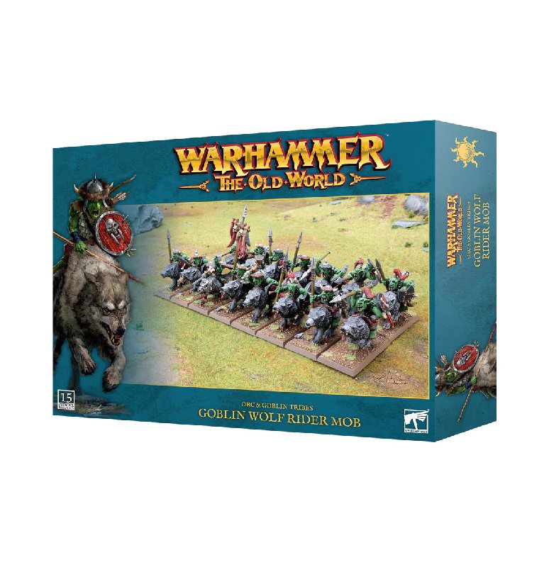 Games Workshop Warhammer The Old World Orc & Goblin Tribes Goblin Wolf Rider Mob (15 Miniatures)