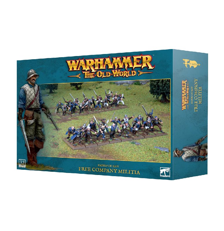 Games Workshop Warhammer The Old World Empire Of Man Free Company Militia 32-Figure Plastic Kit