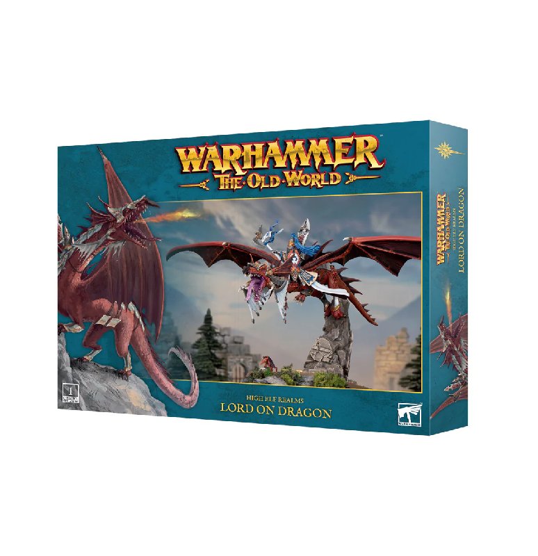 Games Workshop Warhammer The Old World High Elf Realms Lord On Dragon Plastic Kit