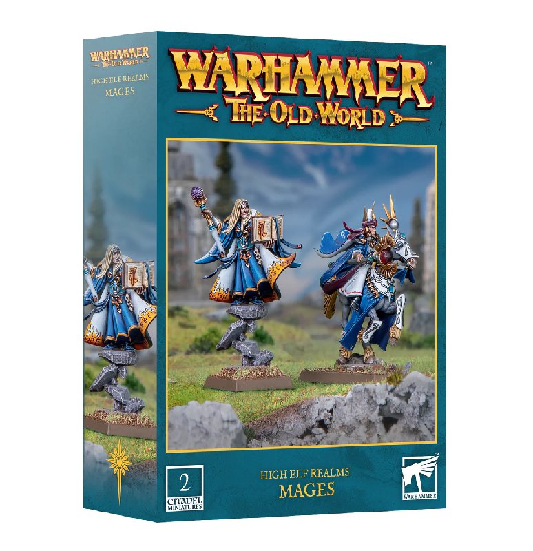 Games Workshop Warhammer The Old World High Elf Realms Mages Plastic Kit