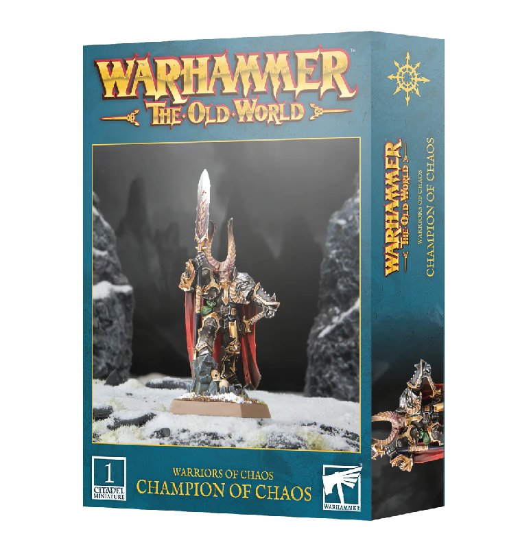 Warhammer The Old World Warriors of Chaos Champion of Chaos Miniature Kit