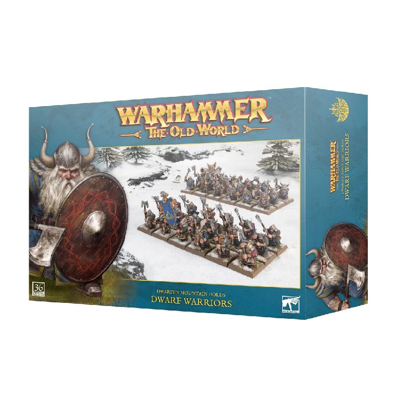 Games Workshop Warhammer The Old World Dwarfen Mountain Holds Dwarf Warriors 36-Miniature Set