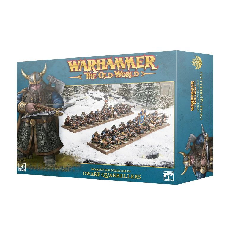 Games Workshop Warhammer The Old World Dwarfen Mountain Holds Dwarf Quarrellers/Thunderers 36-Miniature Kit