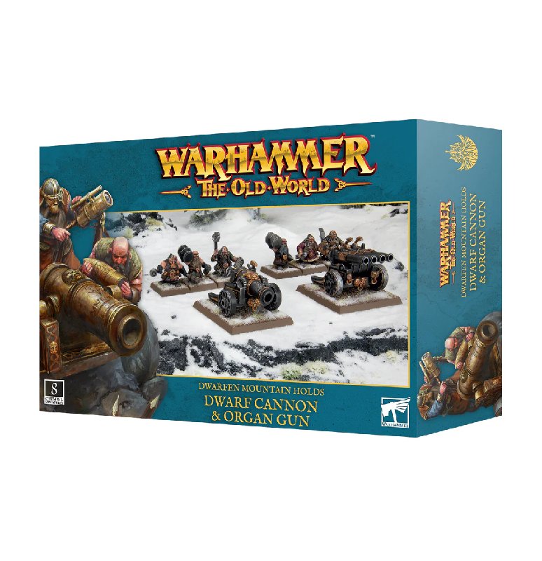 Games Workshop Warhammer The Old World Dwarfen Mountain Holds Dwarf Cannon & Organ Gun Plastic Kit