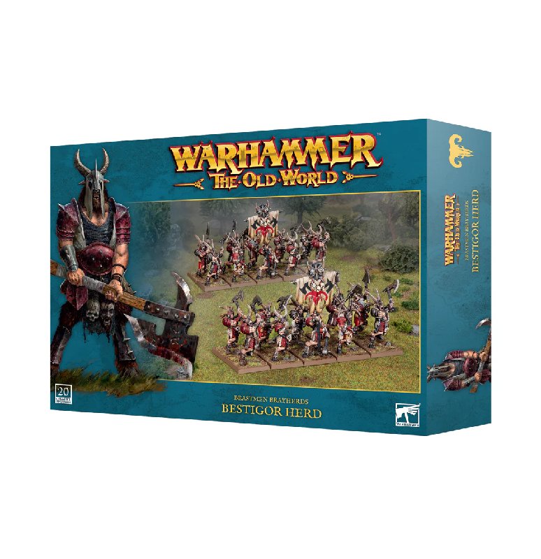Games Workshop Warhammer The Old World Beastmen Brayherds Bestigor Herd - 20 Miniatures