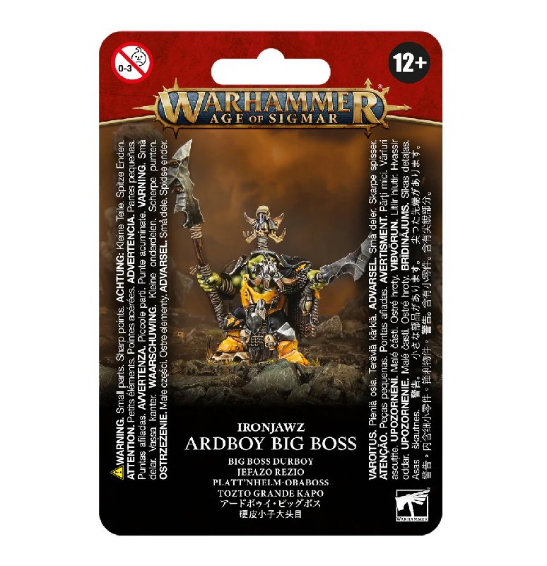 Warhammer Age of Sigmar Orruk Warclans Ardboy Big Boss
