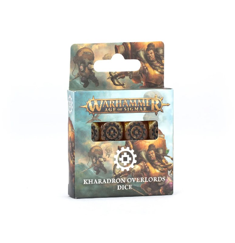 Games Workshop Kharadron Overlords Dice Set - 16mm Brass Acrylic