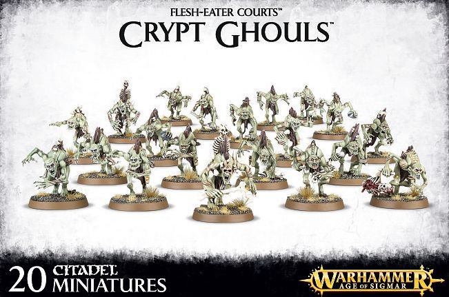 Warhammer Age of Sigmar Flesh-Eater Courts Crypt Ghouls Plastic Kit with 20 Miniatures