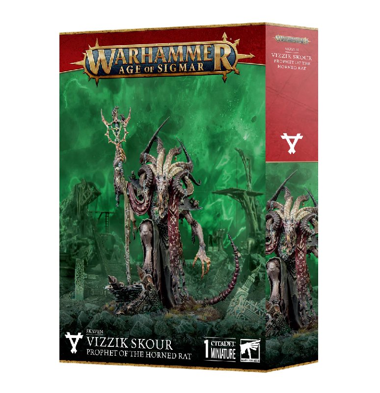 Games Workshop Skaven Vizzik Skour Prophet Of The Horned Rat Miniature Kit