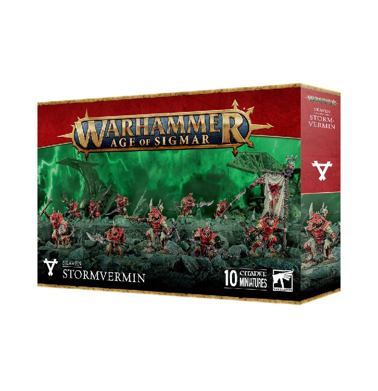 Games Workshop Skaven Stormvermin Plastic Kit with 10 Miniatures