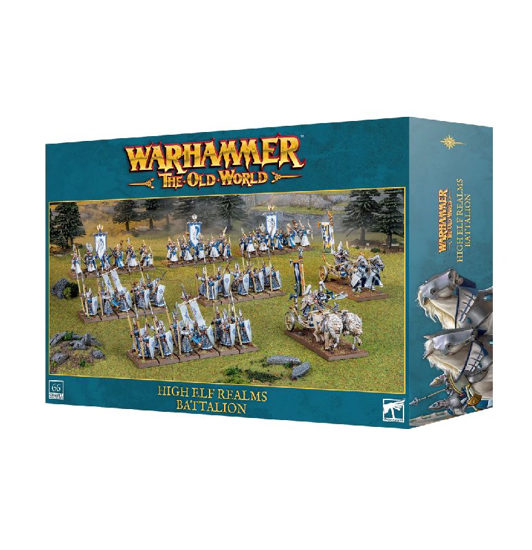 Games Workshop Warhammer The Old World Battalion High Elf Realms 66 Miniature Set
