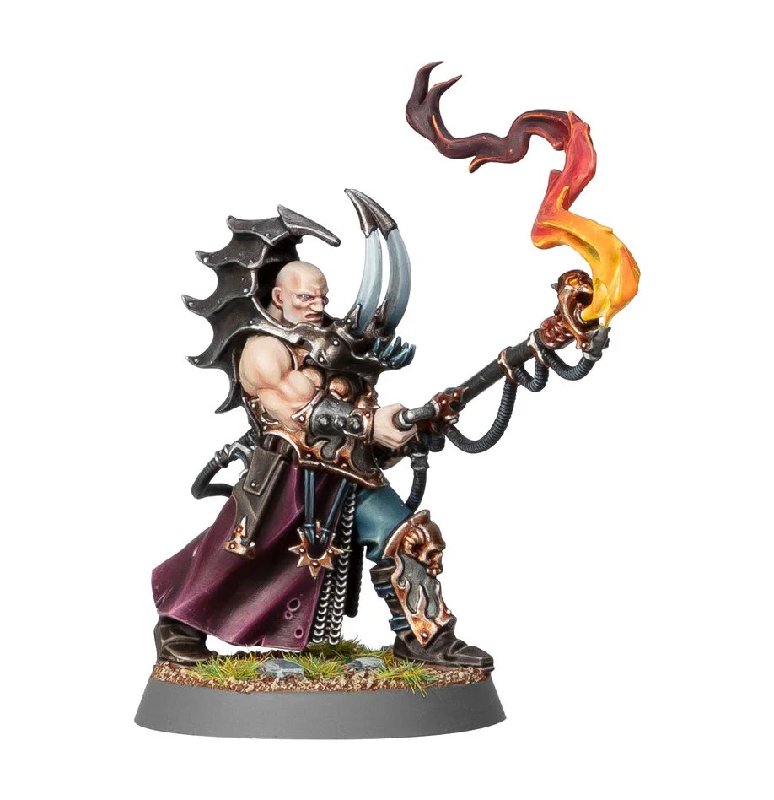 Games Workshop Chaos Space Marines Cultist Firebrand Miniature with 32mm Base