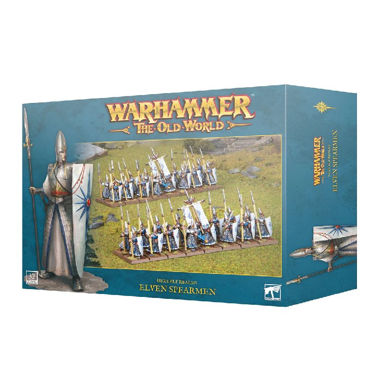 Games Workshop Warhammer The Old World High Elf Realms Elven Spearmen 32-Miniature Plastic Kit