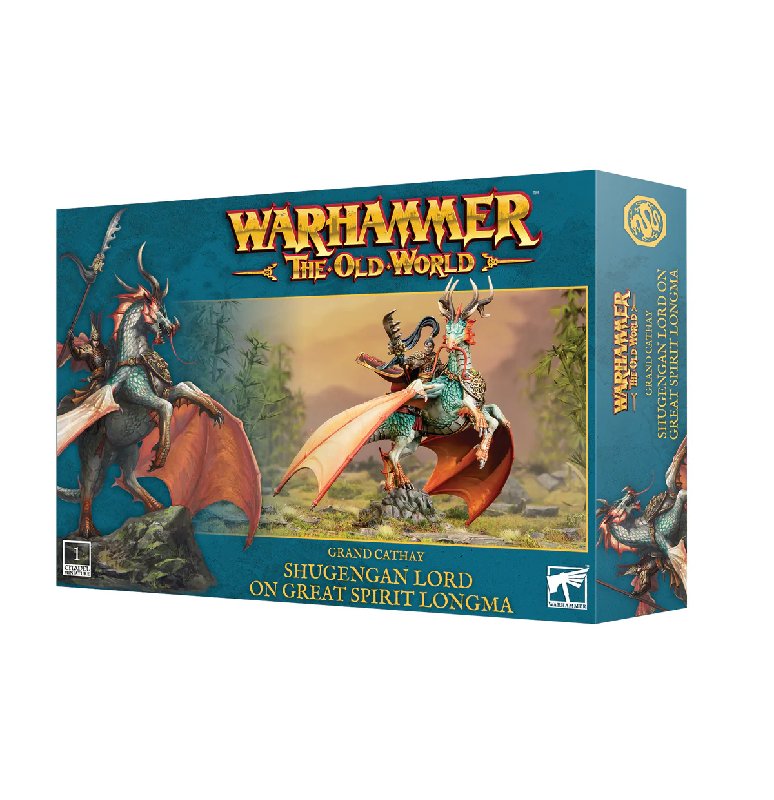Games Workshop Warhammer The Old World Grand Cathay Shugengan Lord on Great Spirit Longma Miniature Kit