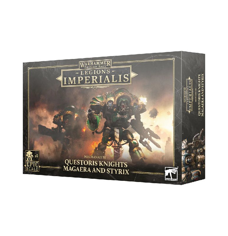 Legions Imperialis Questoris Knights Magaera/Styrix Plastic Kit with 122 Components