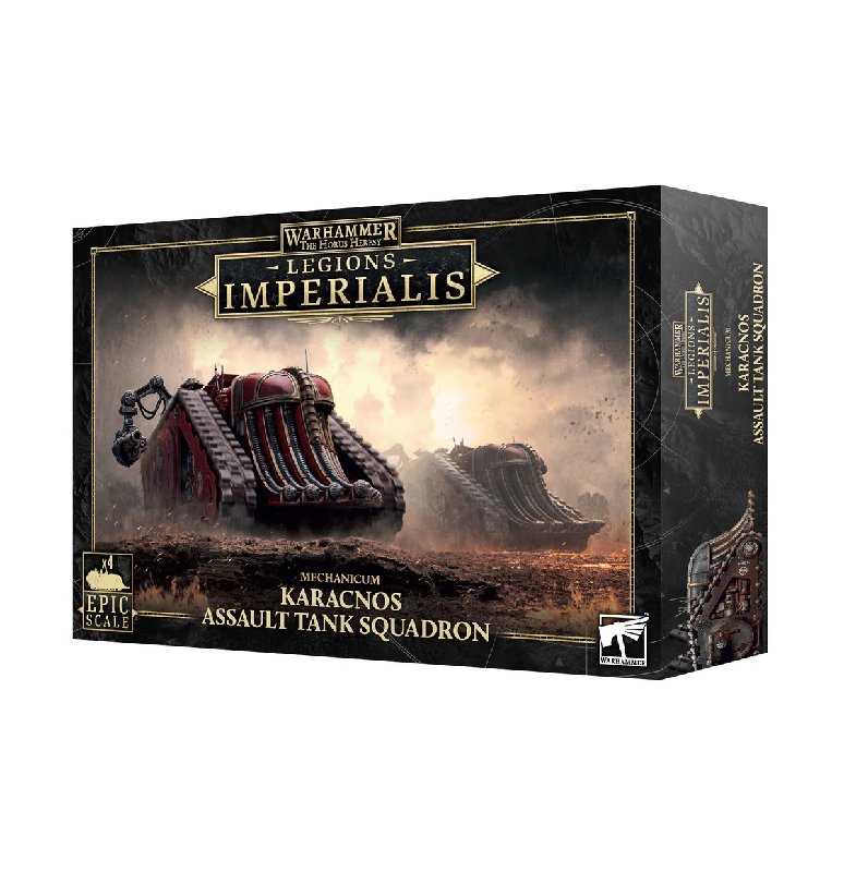 Legions Imperialis Karacnos Assault Tank Squad - 4 Mechanicum Vehicle Models