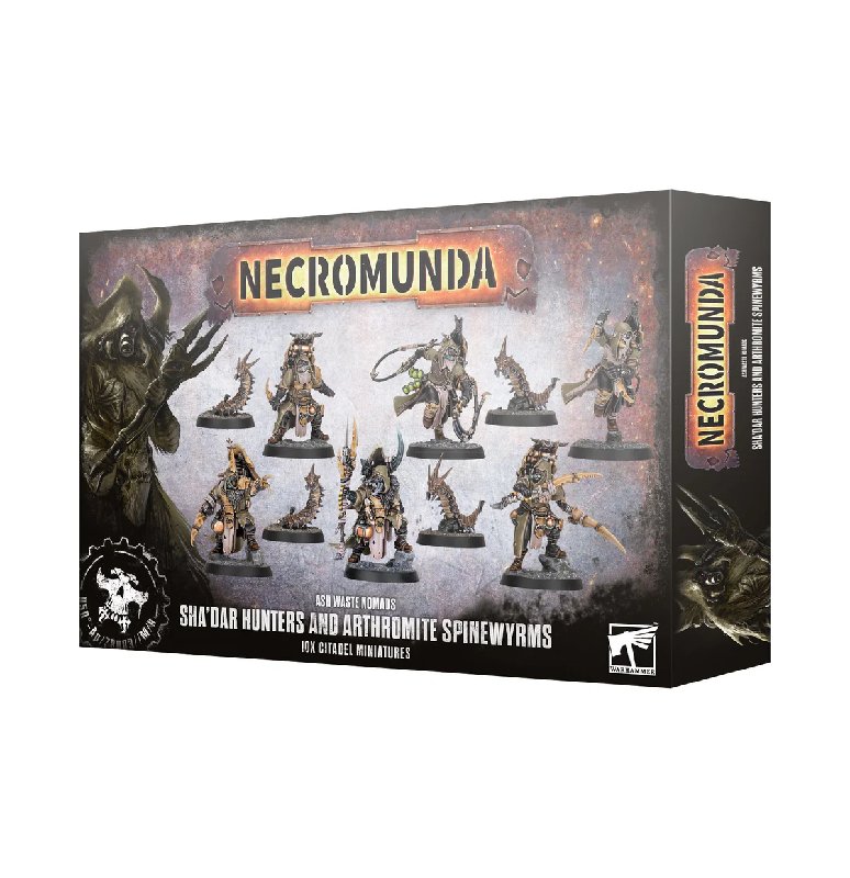 Games Workshop Necromunda Ash Waste Nomads Sha'dar Hunters & Arthromite Spinewyrms Plastic Kit