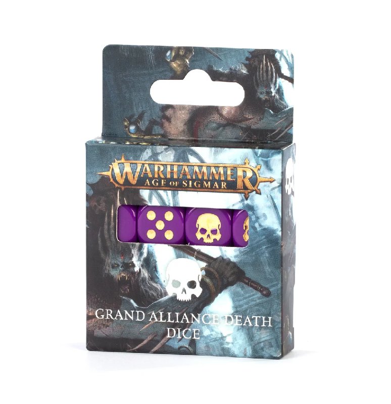 Games Workshop Age Of Sigmar Grand Alliance Death Dice Set (16 Purple Dice)