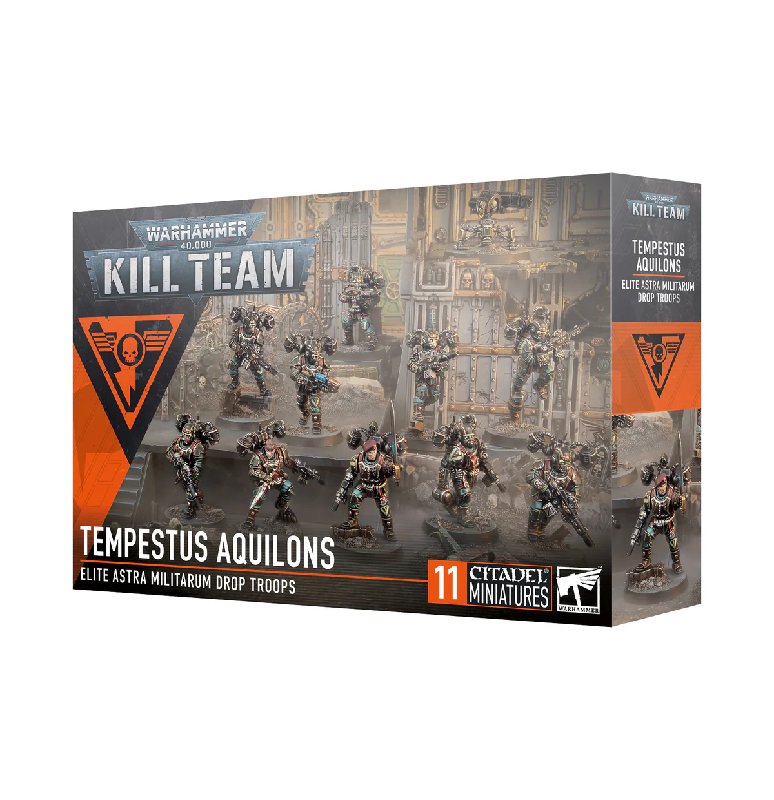 Warhammer 40,000 Kill Team Tempestus Aquilons 10-Miniature Set with Servo-Sentry
