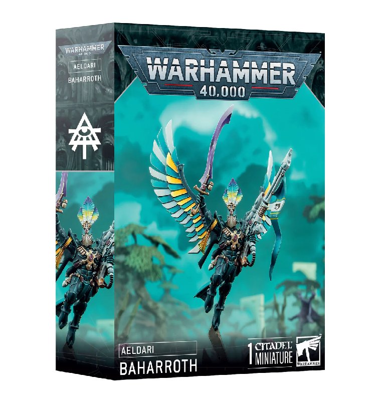 Warhammer 40,000 Aeldari Phoenix Lord Baharroth Plastic Kit with 40mm Base