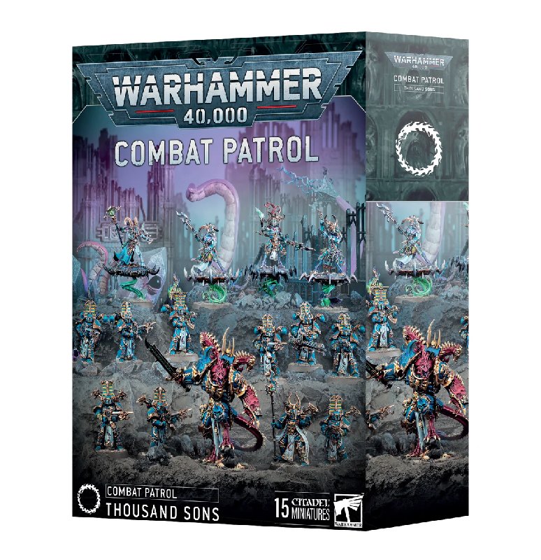 Games Workshop Warhammer 40,000 Combat Patrol: Thousand Sons Box Set with 15 Miniatures